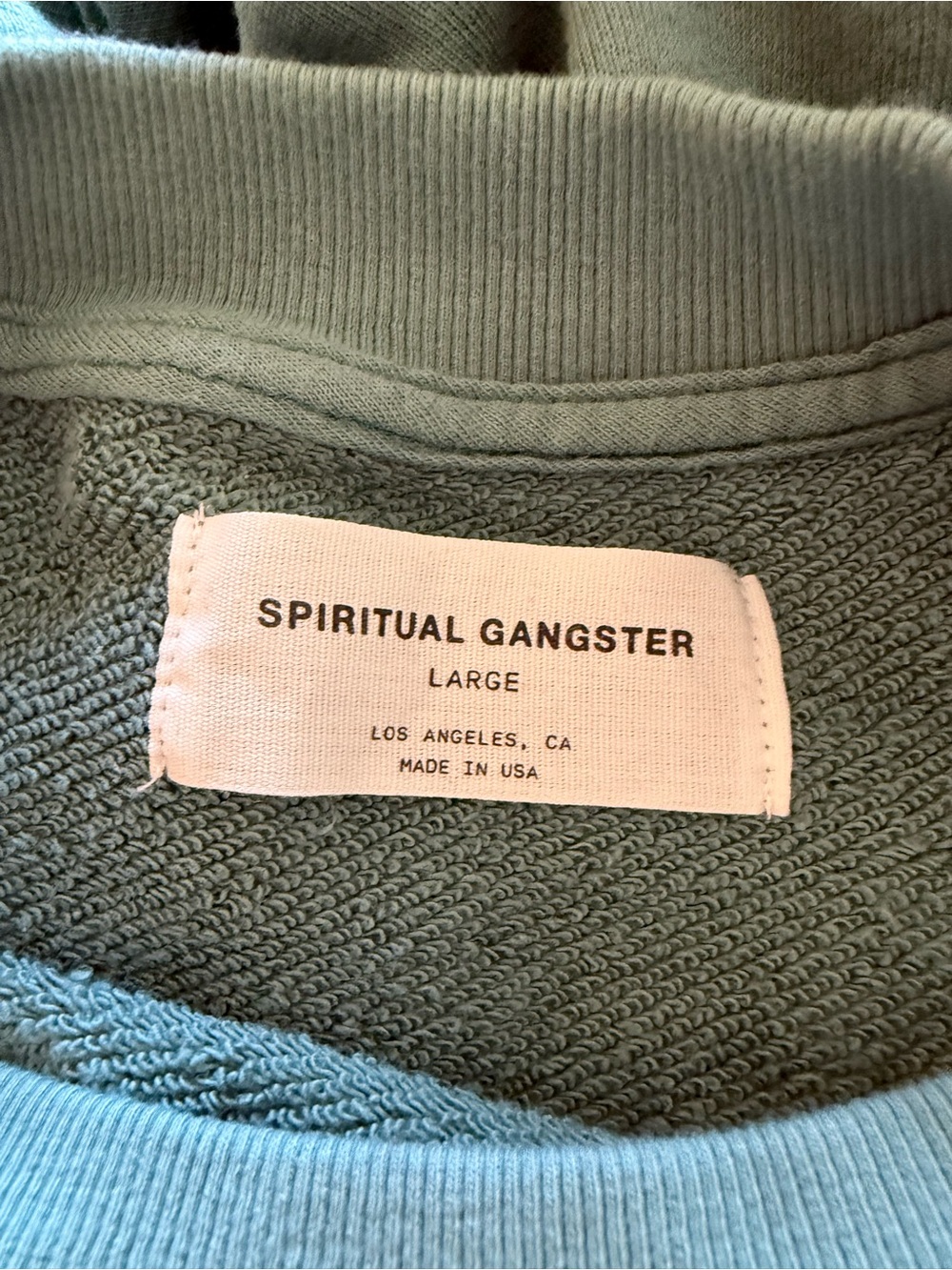 NWT Spiritual Gangster Grows Within Zuma Crew in Dusty Sage Size Large - Picture 6 of 16